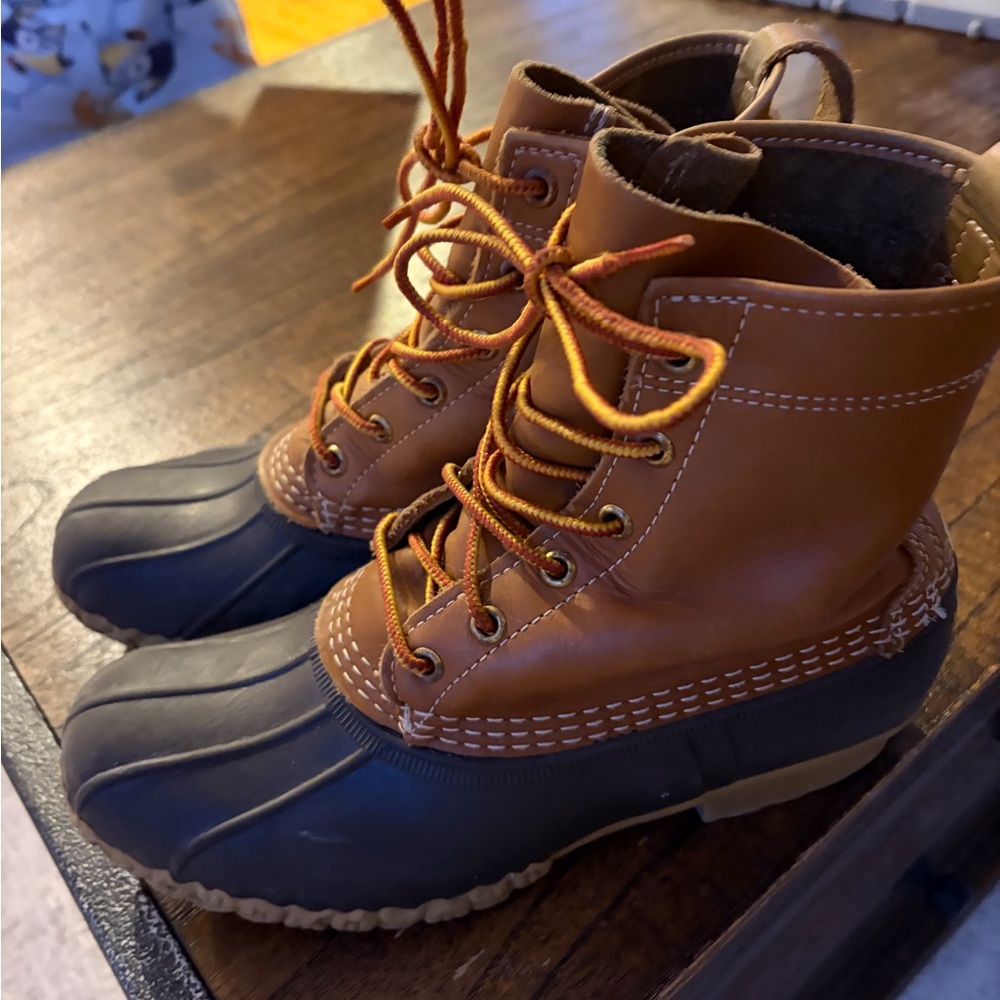 Women’s Brown and Black Duck Boots